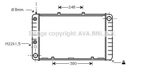 PRASCO PR2010 Radiator, engine cooling